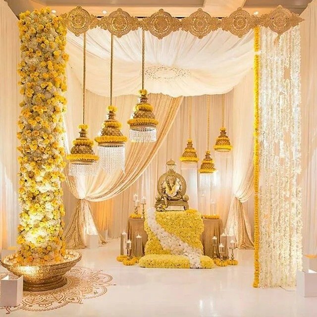 Bhrahmkrupa reception decor